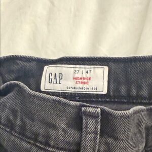 GAP Black Denim High Rise Jeans